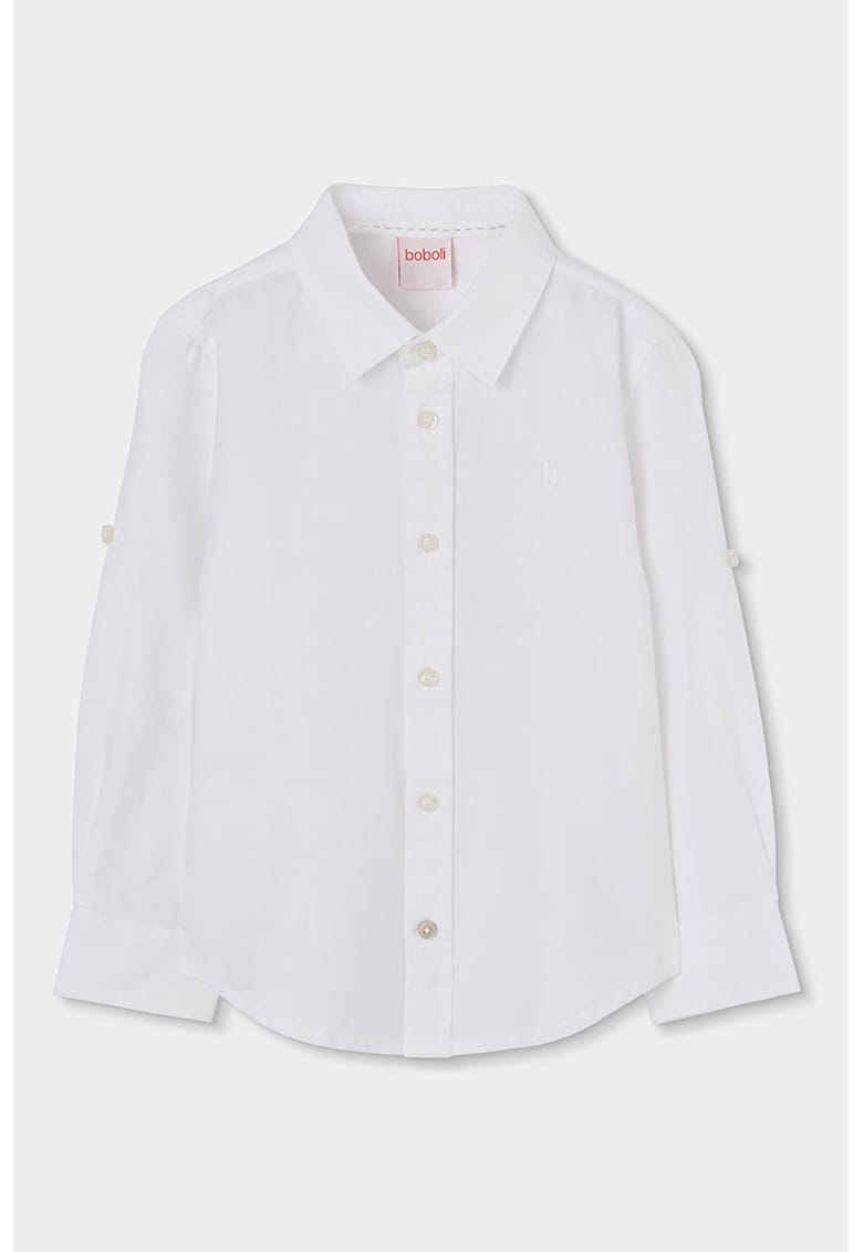 Camasa din amestec de in - Alb