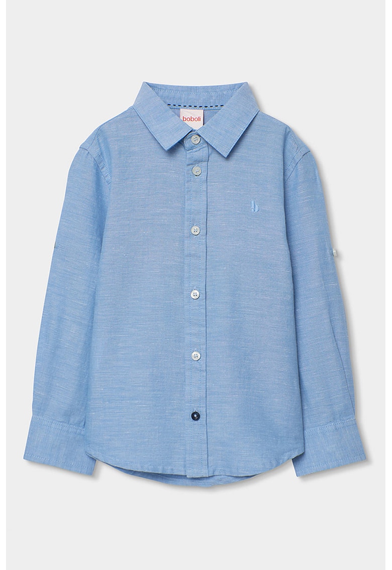 Camasa din amestec de in - Albastru pastel