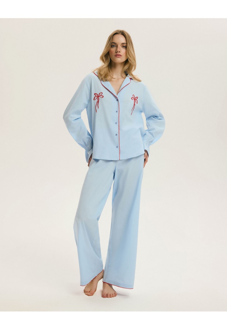 Pijama dama - Albastru deschis - Clasica - Vulnerability - Uni