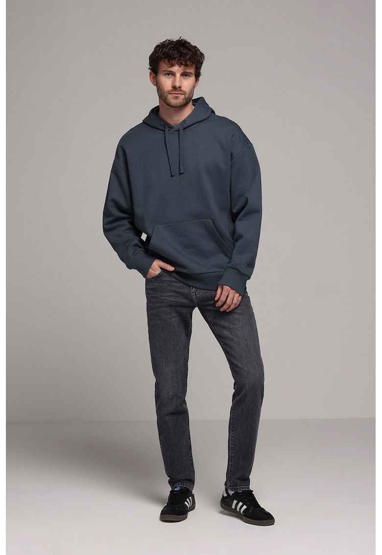 Blugi slim fit cu talie medie Danny - Negru stins
