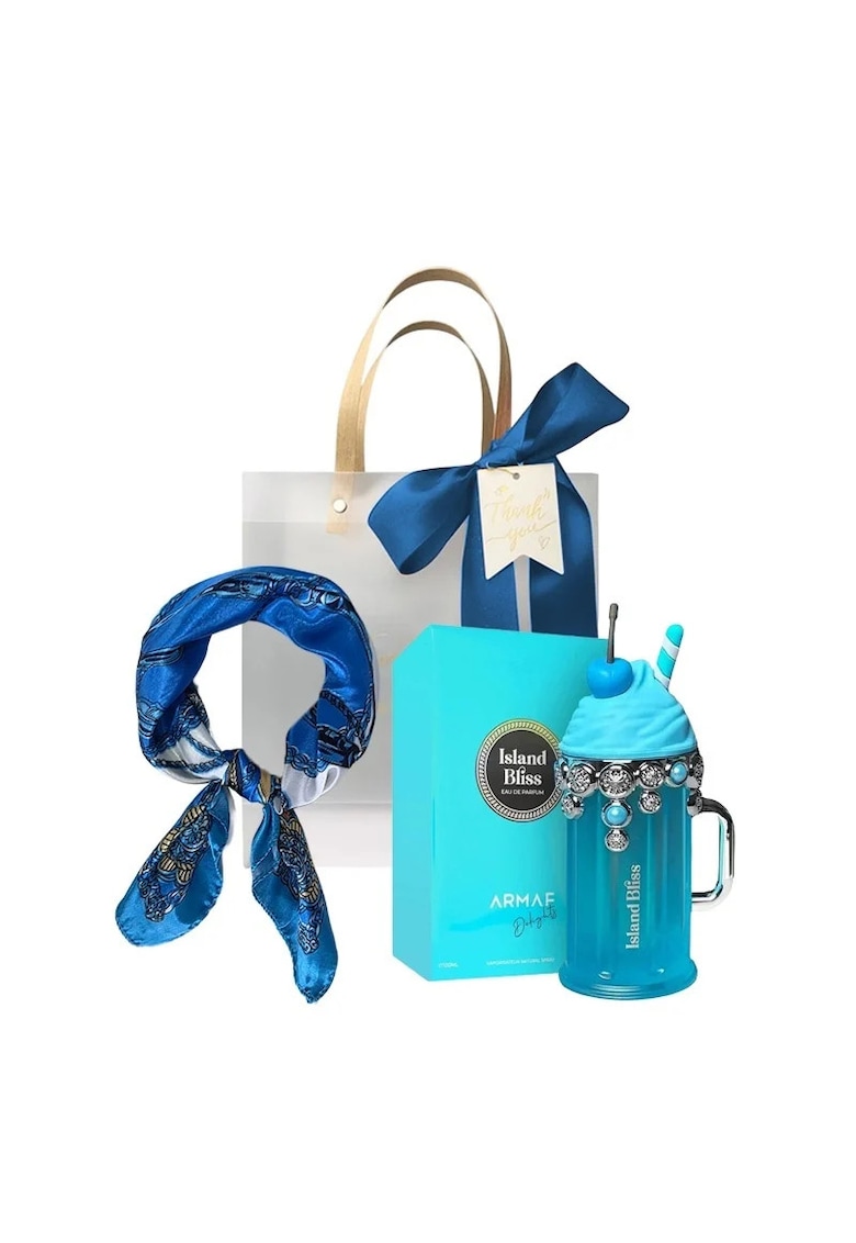 Set Island Bliss Apa de Parfum - Femei - 100 ml + Esarfa satinata + Punga cadou