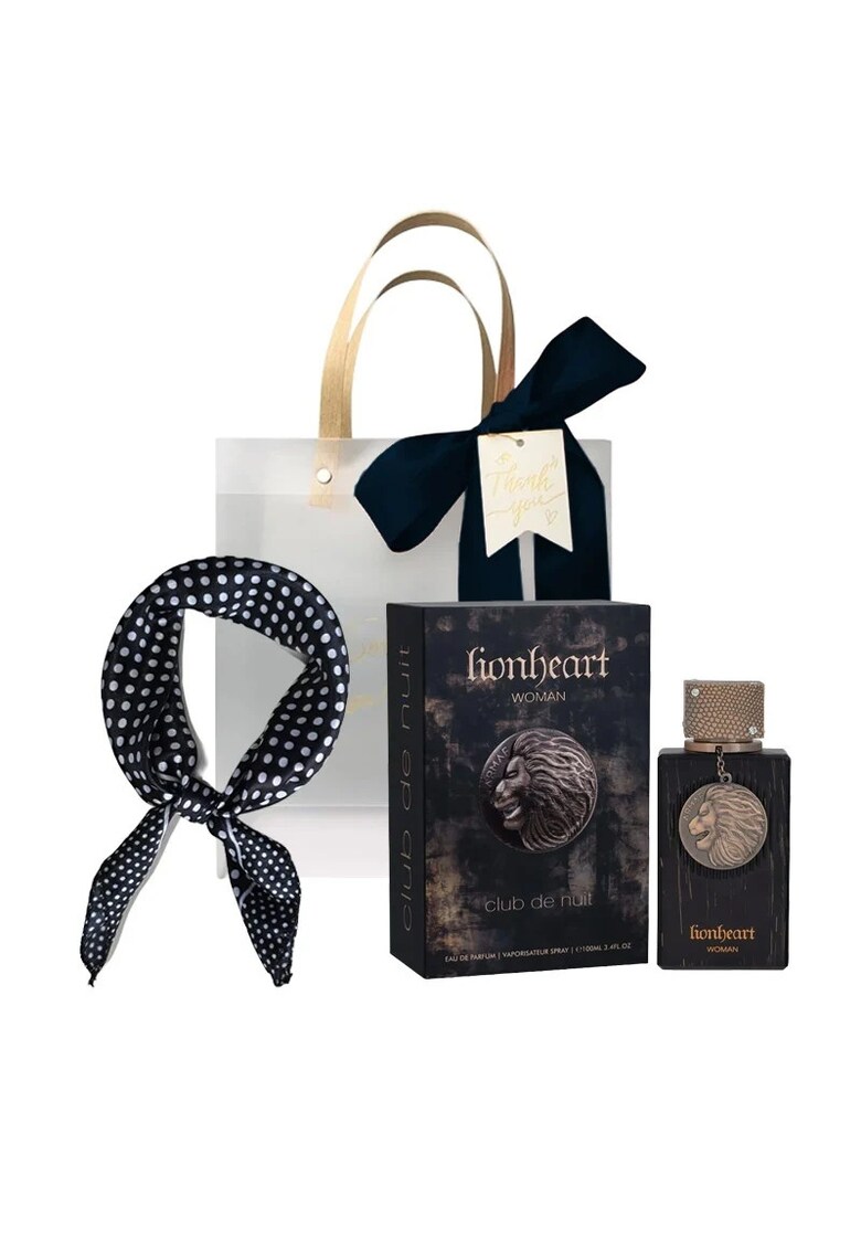 Set Heritage Lionheart Apa de Parfum - Femei - 100 ml + Esarfa satinata + Punga cadou