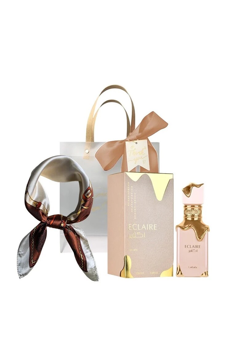 Set Eclaire Apa de Parfum - Unisex - 100 ml + Esarfa satinata + Punga cadou