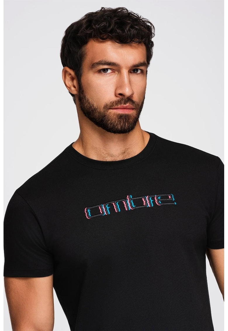 Tricou cu broderie logo