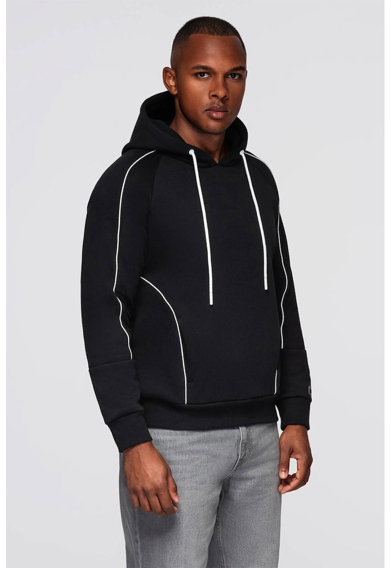 Hanorac cu maneci raglan - Negru