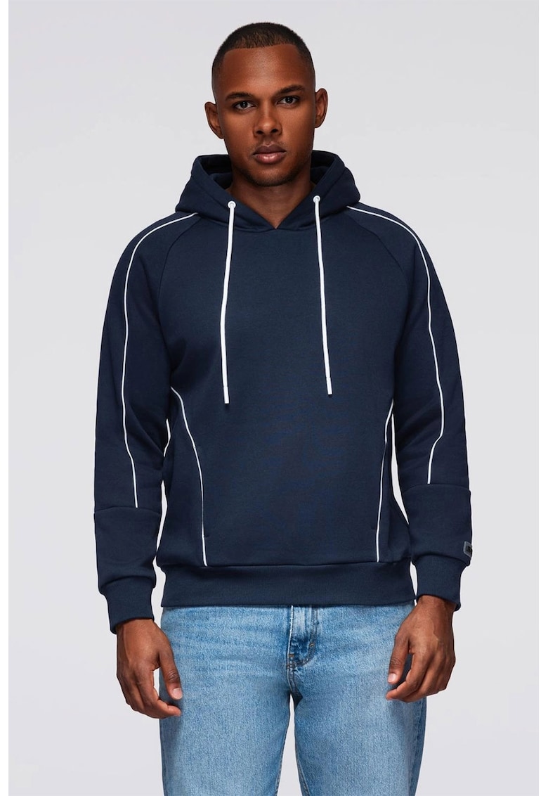 Hanorac cu maneci raglan - Bleumarin