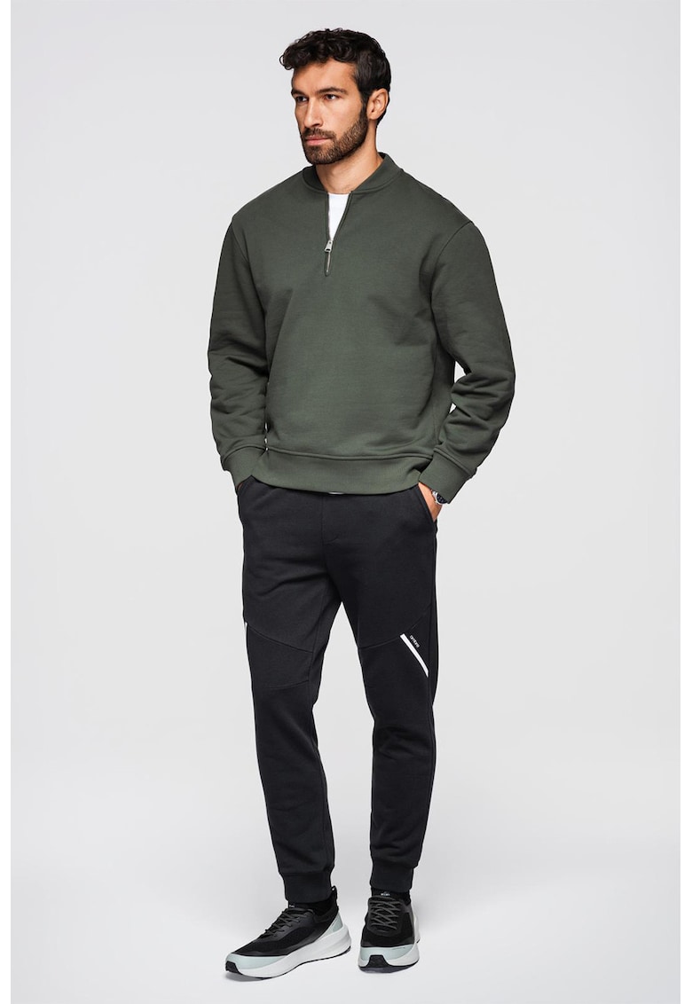 Pantaloni conici cu snur - Negru