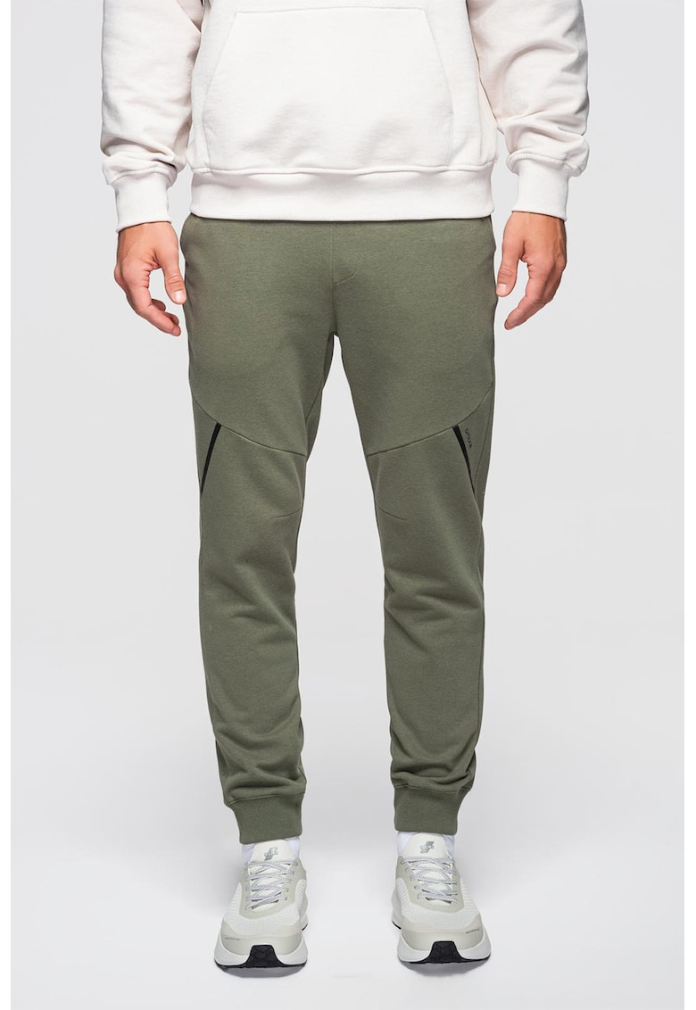 Pantaloni conici cu snur - Verde masliniu inchis