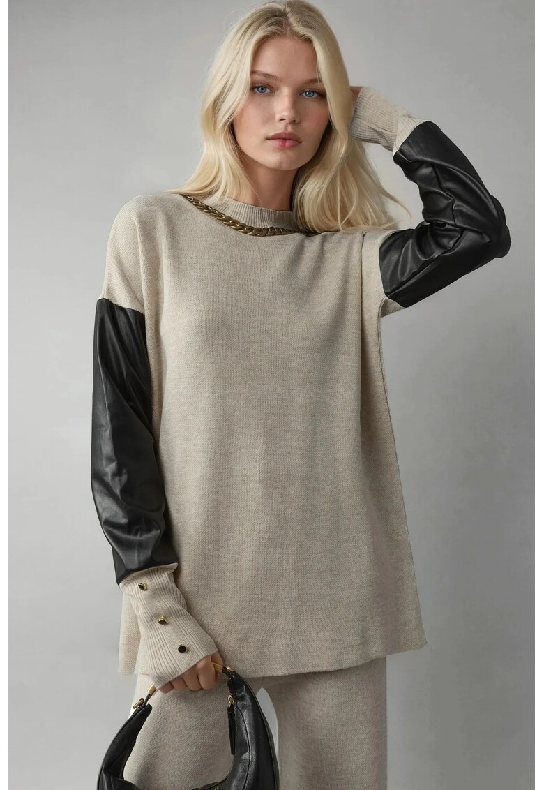 Pulover dama - Gri - Tricot - One Size