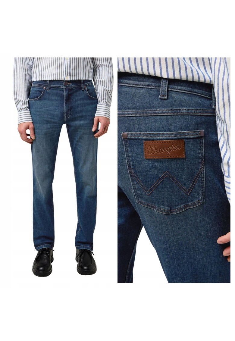 Spodnie Męskie Greensboro Straight Fit Jeansy Marine Tint - Albastru