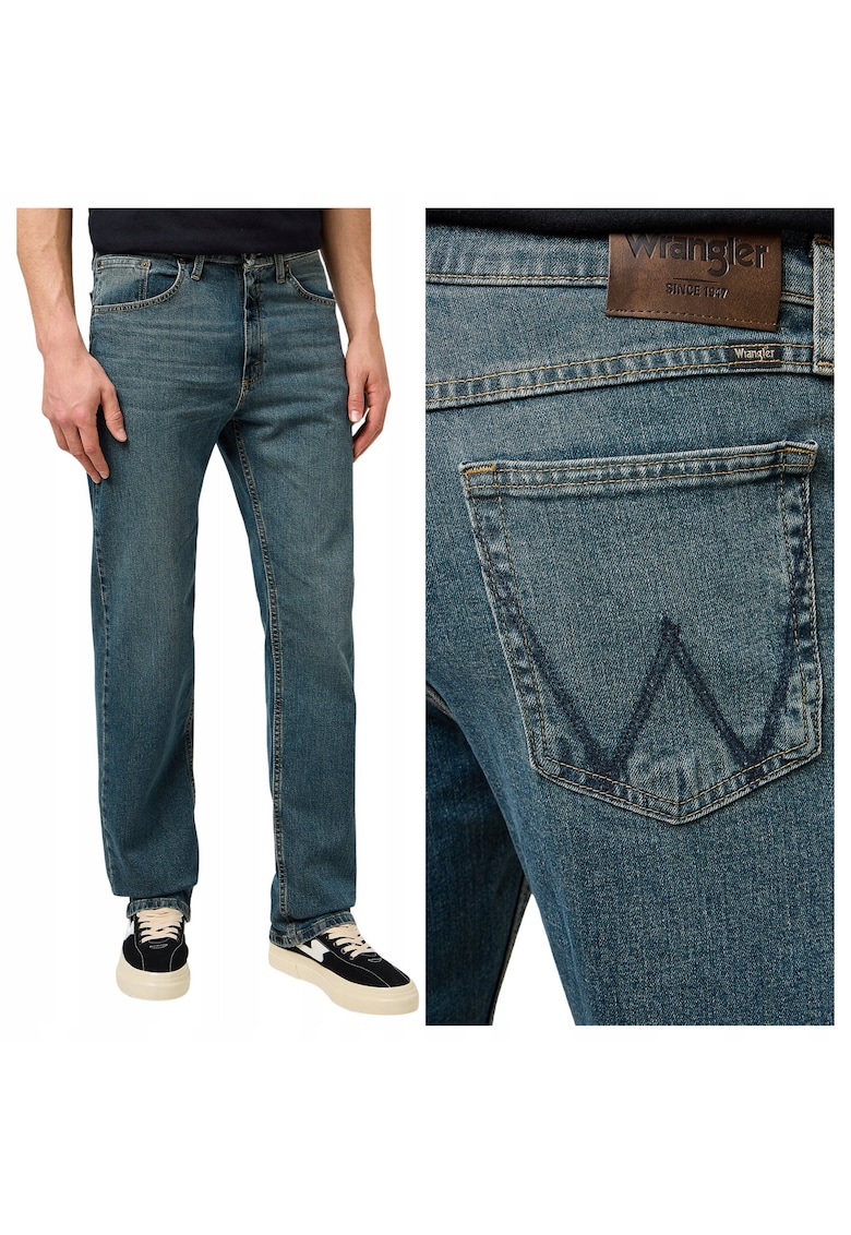 Spodnie Jeansowe Męskie River Regular Niebieski Prosty W30 L30