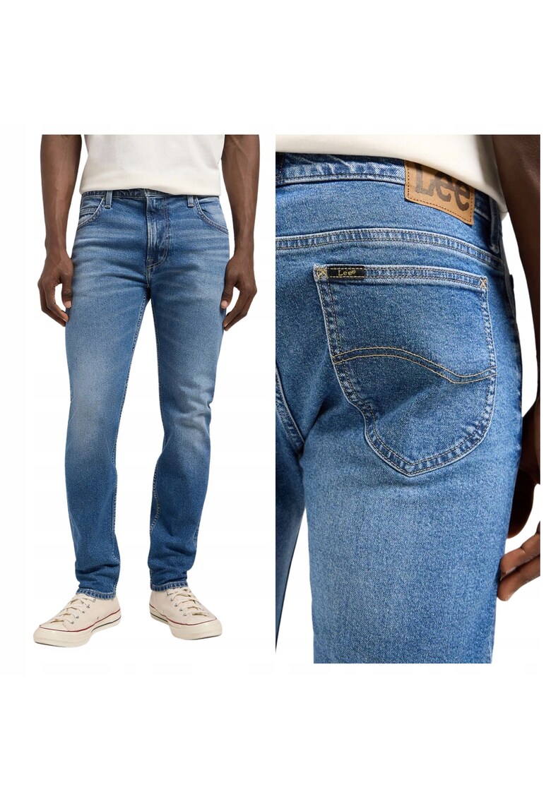 Spodnie Męskie Rider Slim Fit Jeansy Niebieskie Blue Jay