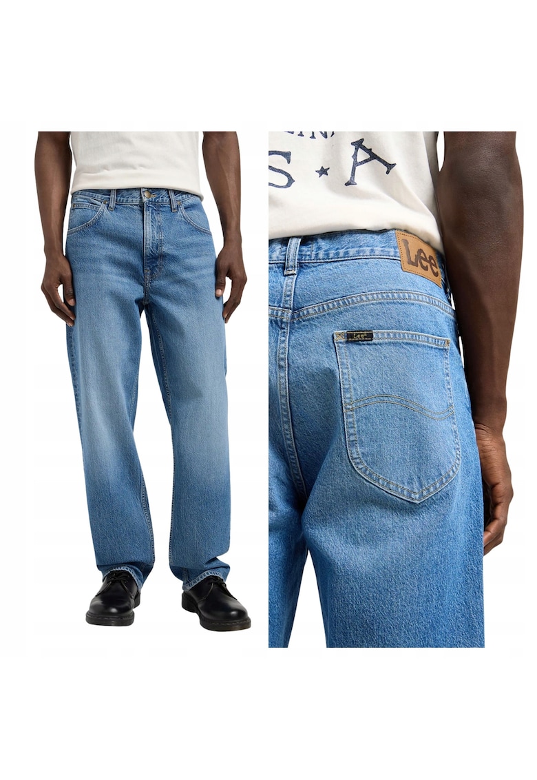 Blugi barbati - Asher - Loose Fit - albastru - Albastru