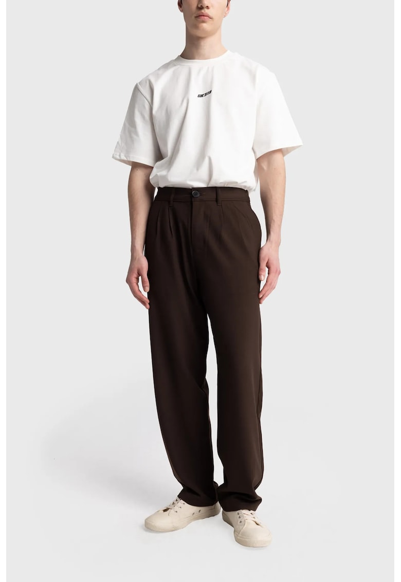 Pantaloni barbati - maro - poliester - Maro/Mocca