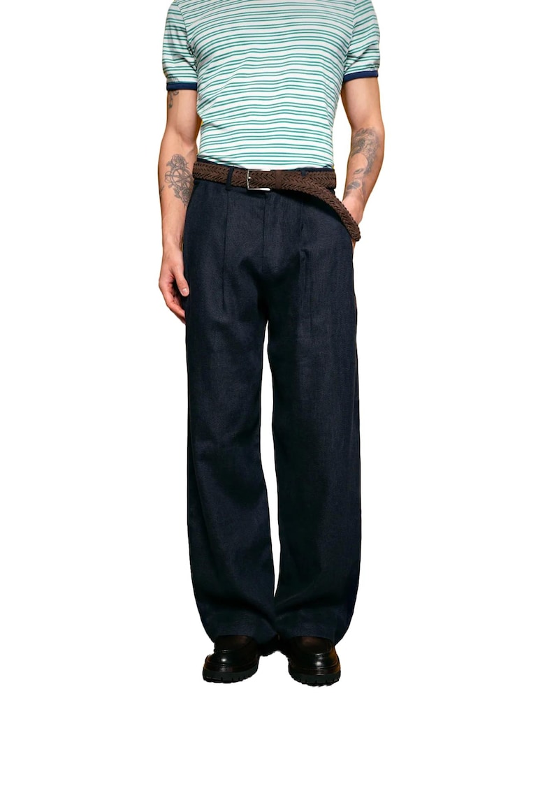 Pantaloni barbati - bleumarin - in