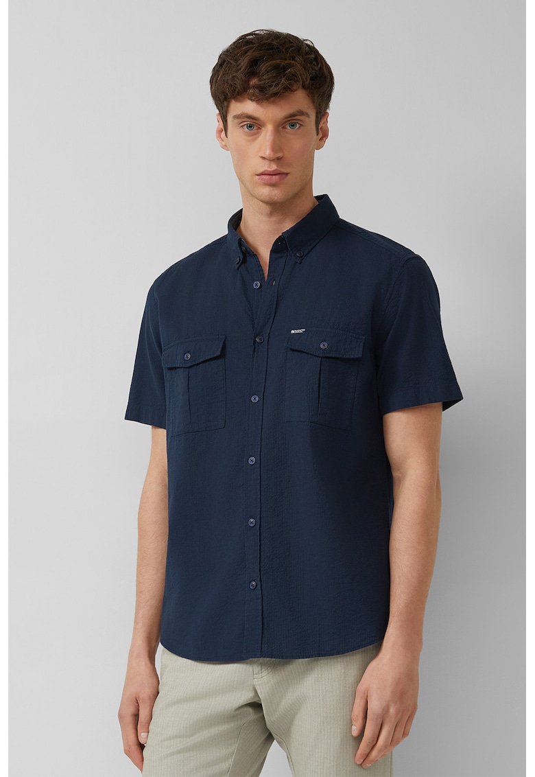 Camasa cu maneci scurte - Bleumarin