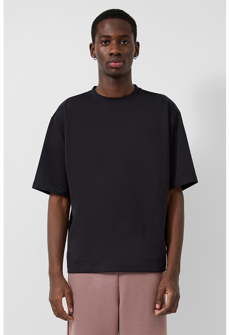 Tricou cu maneci drop - Negru
