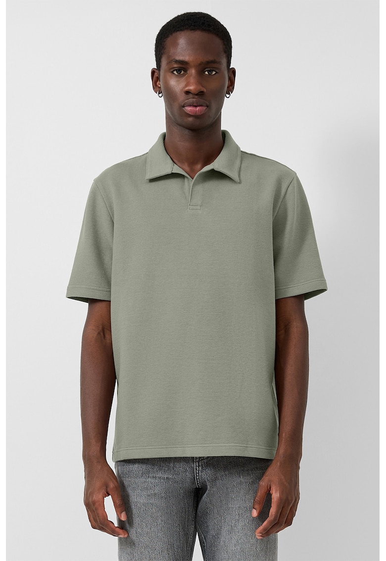 Tricou uni polo - Verde sparanghel
