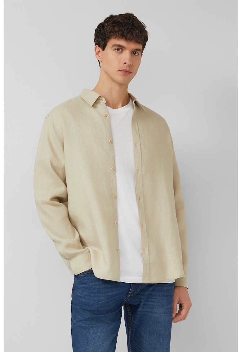 Camasa regular fit din in - Bej