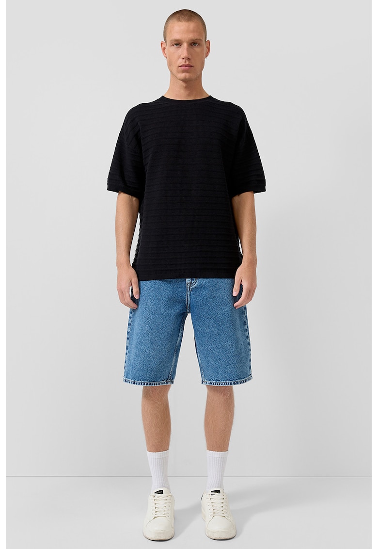Blugi scurti regular fit - Albastru inchis