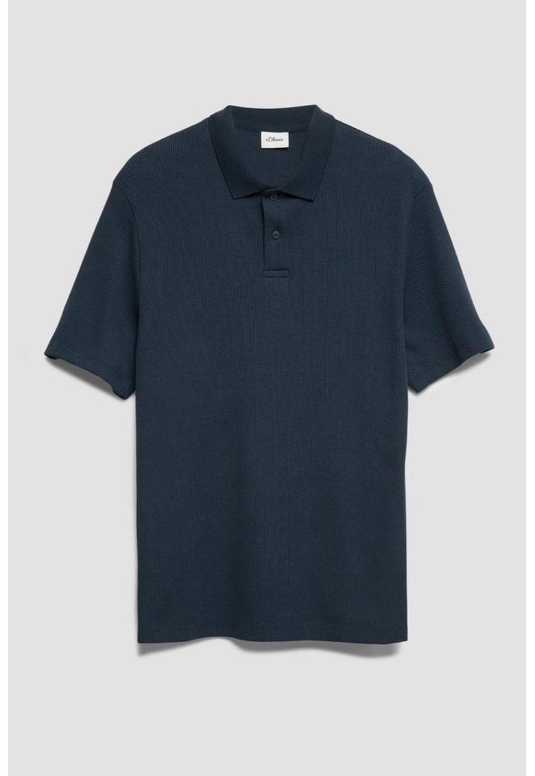 Tricou polo din amestec de bumbac - Albastru ultramarin