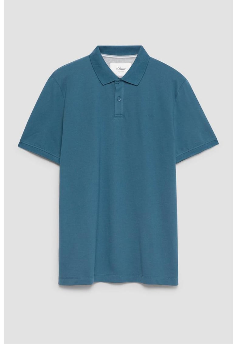 Tricou uni de bumbac - Albastru petrol