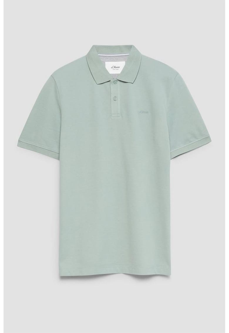 Tricou uni de bumbac - Verde sparanghel