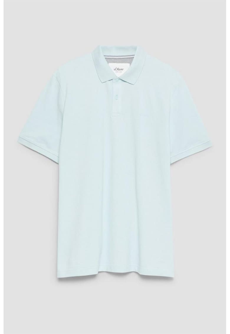 Tricou uni de bumbac - Albastru deschis