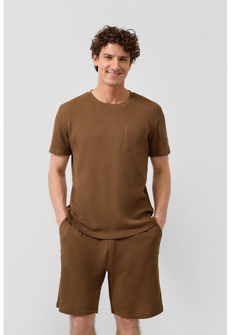 Bermude relaxed fit cu snur