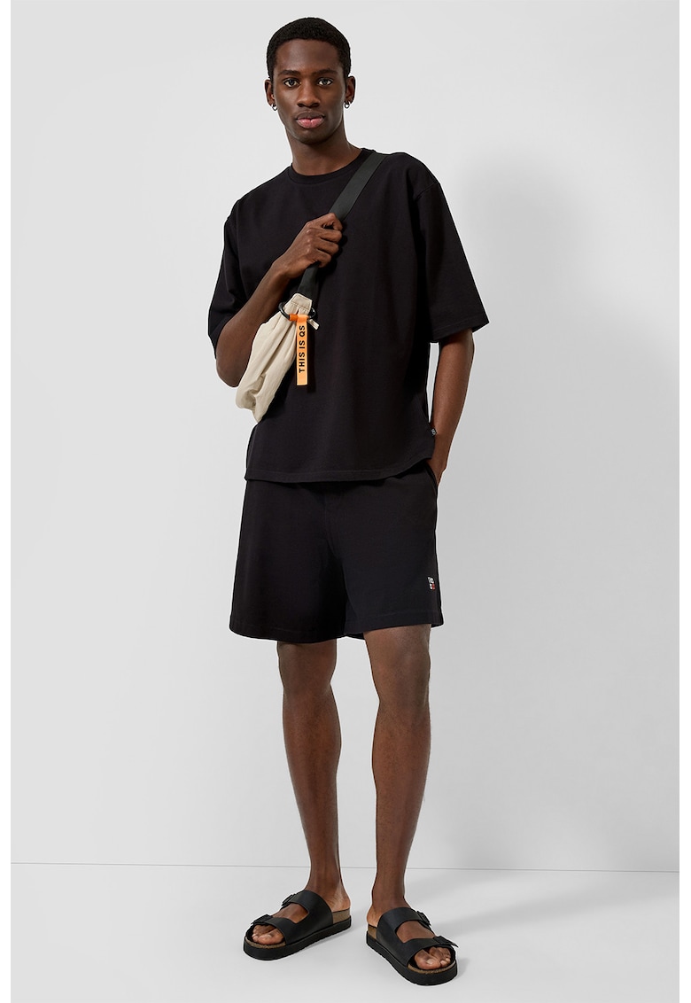 Bermude sport regular fit - Negru
