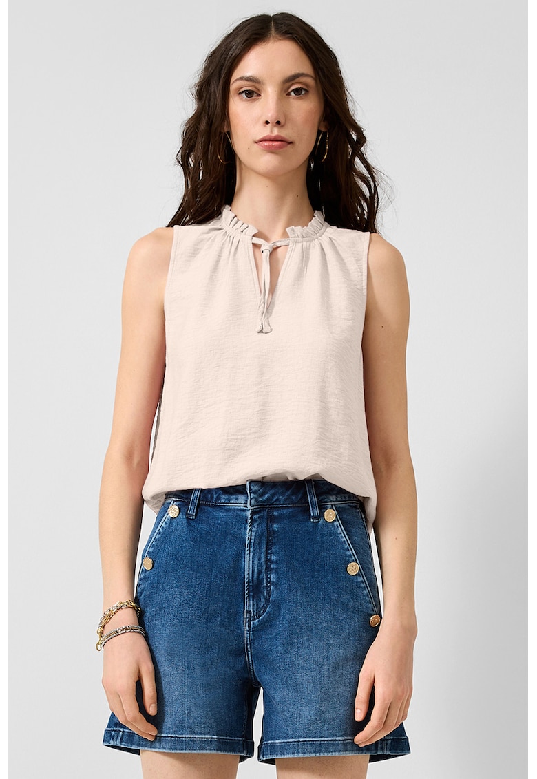 Bluza uni regular fit - Bej sampanie