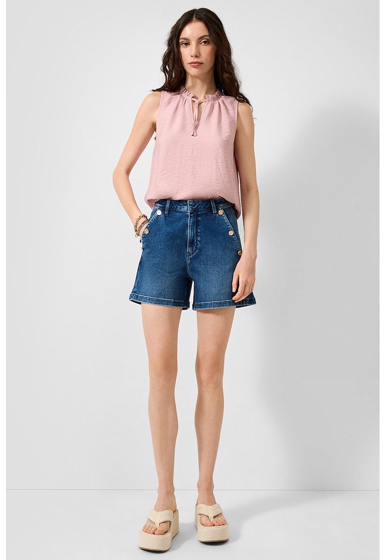 Bluza uni regular fit - Nude rose