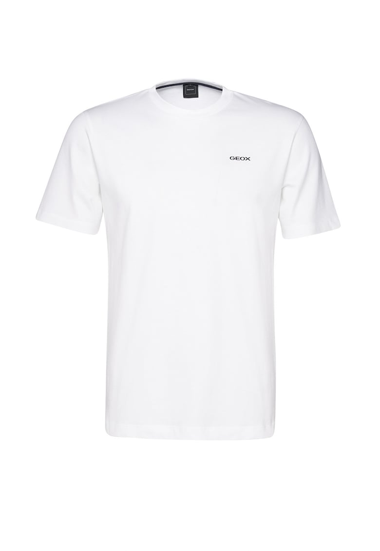 Tricou cu imprimeu grafic pe partea din spate - Alb/Portocaliu