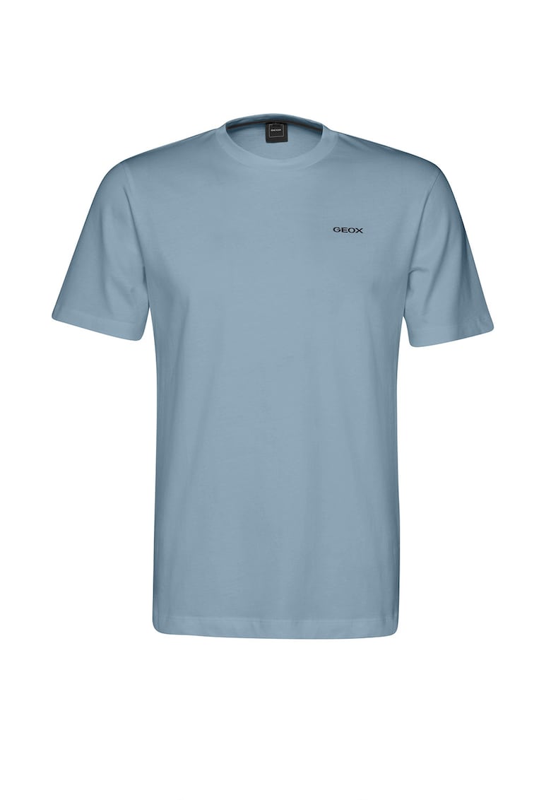 Tricou cu imprimeu grafic pe partea din spate - Albastru prafuit