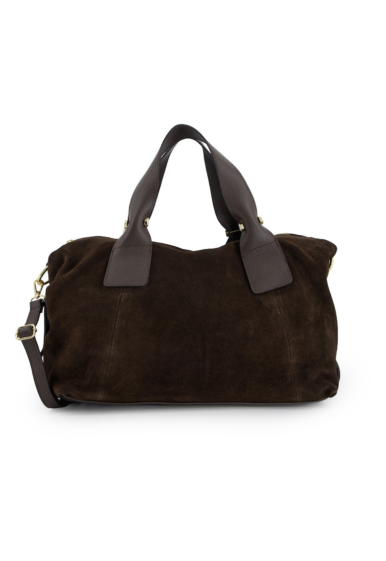 Geanta shopper din piele intoarsa