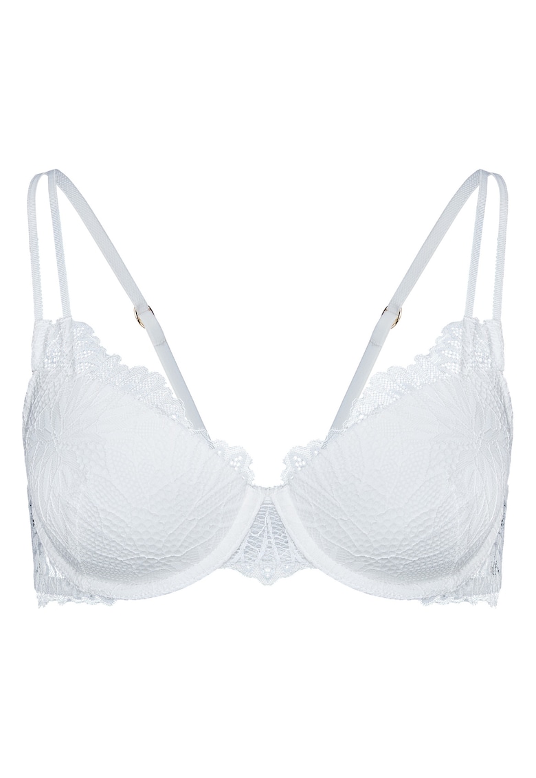 Sutien push-up - dama - Celeste - Alb
