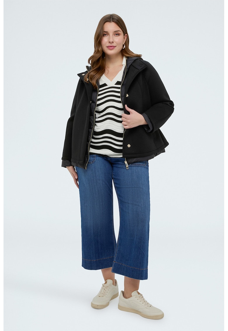 Geaca cu model 2in1 - Negru