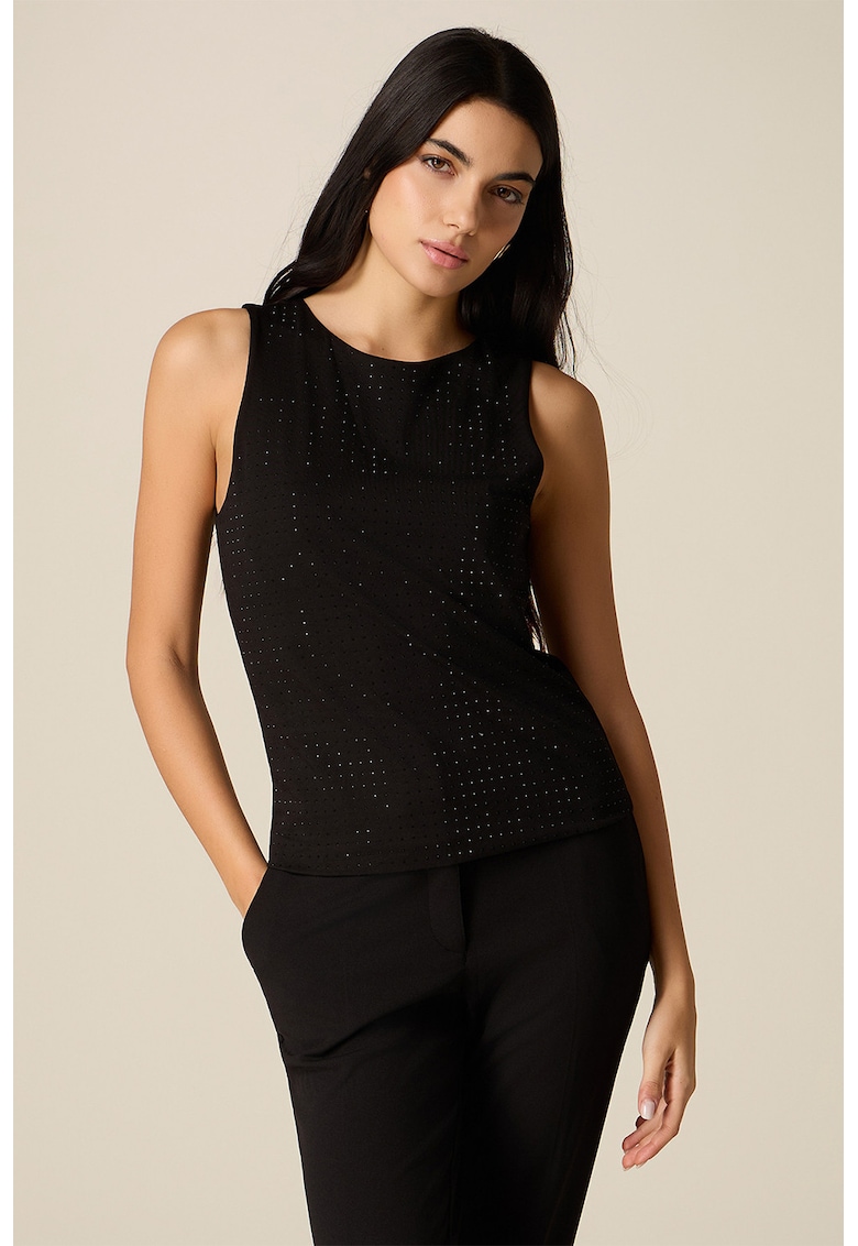 Top cu capse - Negru