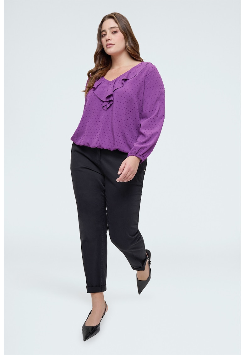 Pantaloni chino uni - Negru