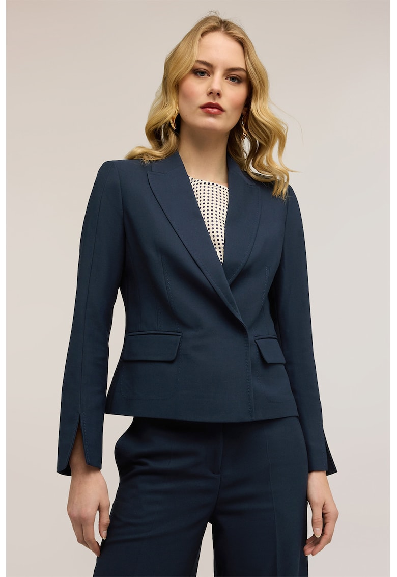 Sacou crop cu nasturi