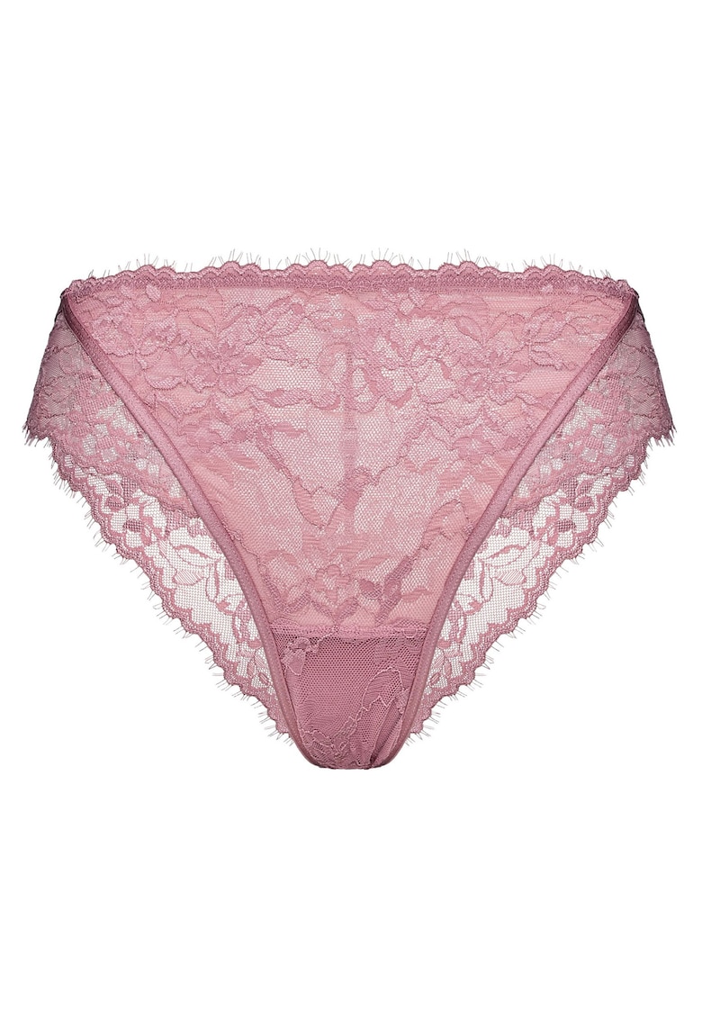 Chiloti dama Cloe - dantela floral - roz - Roz