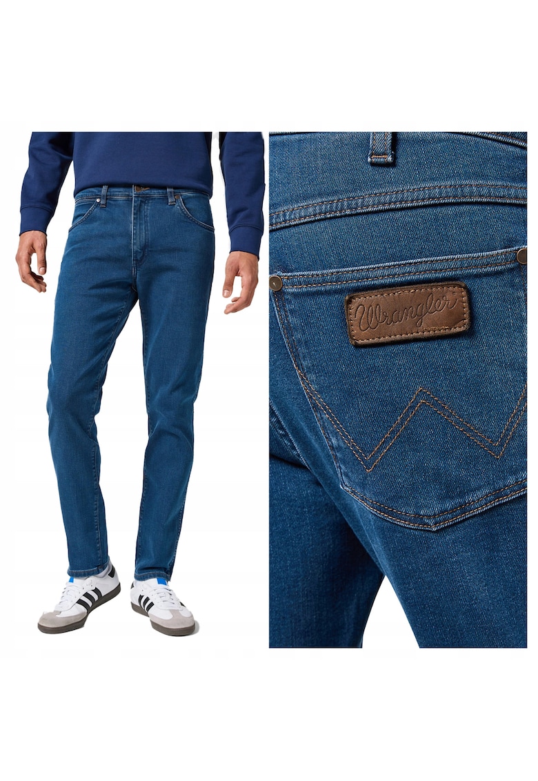 Blugi Slim Fit Talie Medie - Albastru