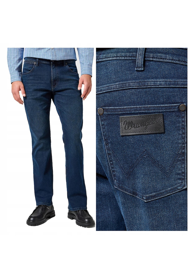 Blugi Barbati - Horizon - Bootcut - Talie Medie - Lungi - Fermoar - 5 Buzunare - Bumbac - W32-L32 US - Albastru