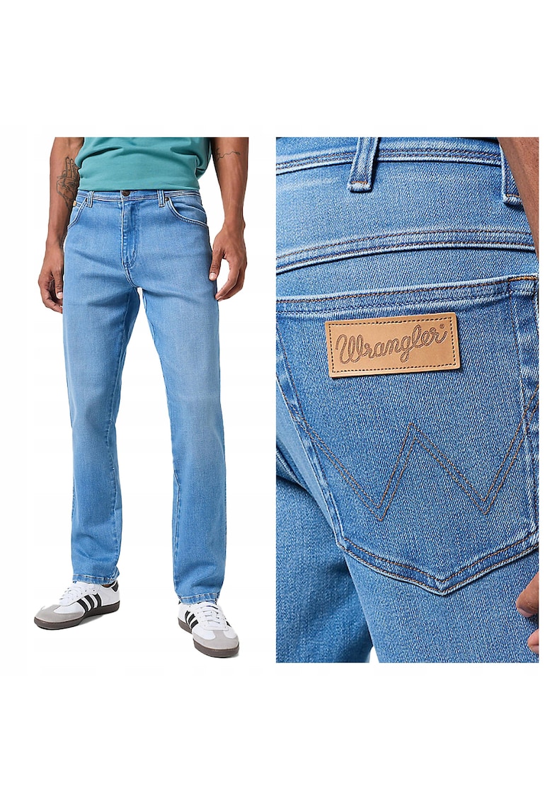 Blugi Barbati - River - Fit - #ARG! - Fermoar - Lungi - 5 Buzunare - Bumbadwqfc - Albastru - Albastru