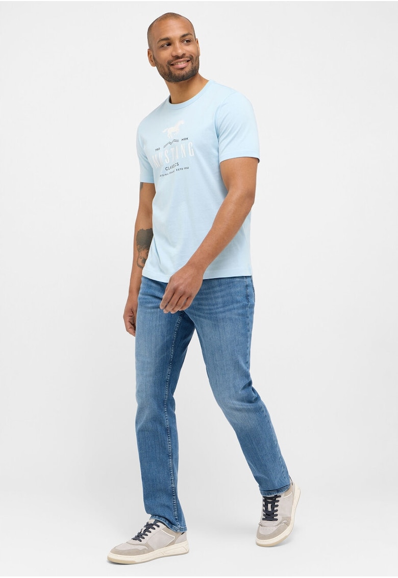 Blugi Barbati - Washington Straight - Straight Fit - Tdwqfalie Medie - 5 Buzunare - Fermoar - Lungi - Bumbac - Albastru - Albastru