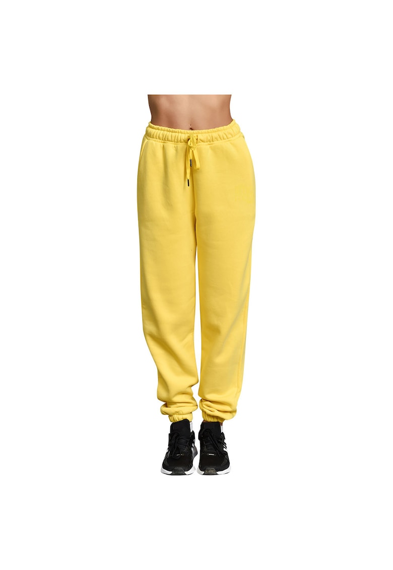 Pantaloni sport dama - galben -