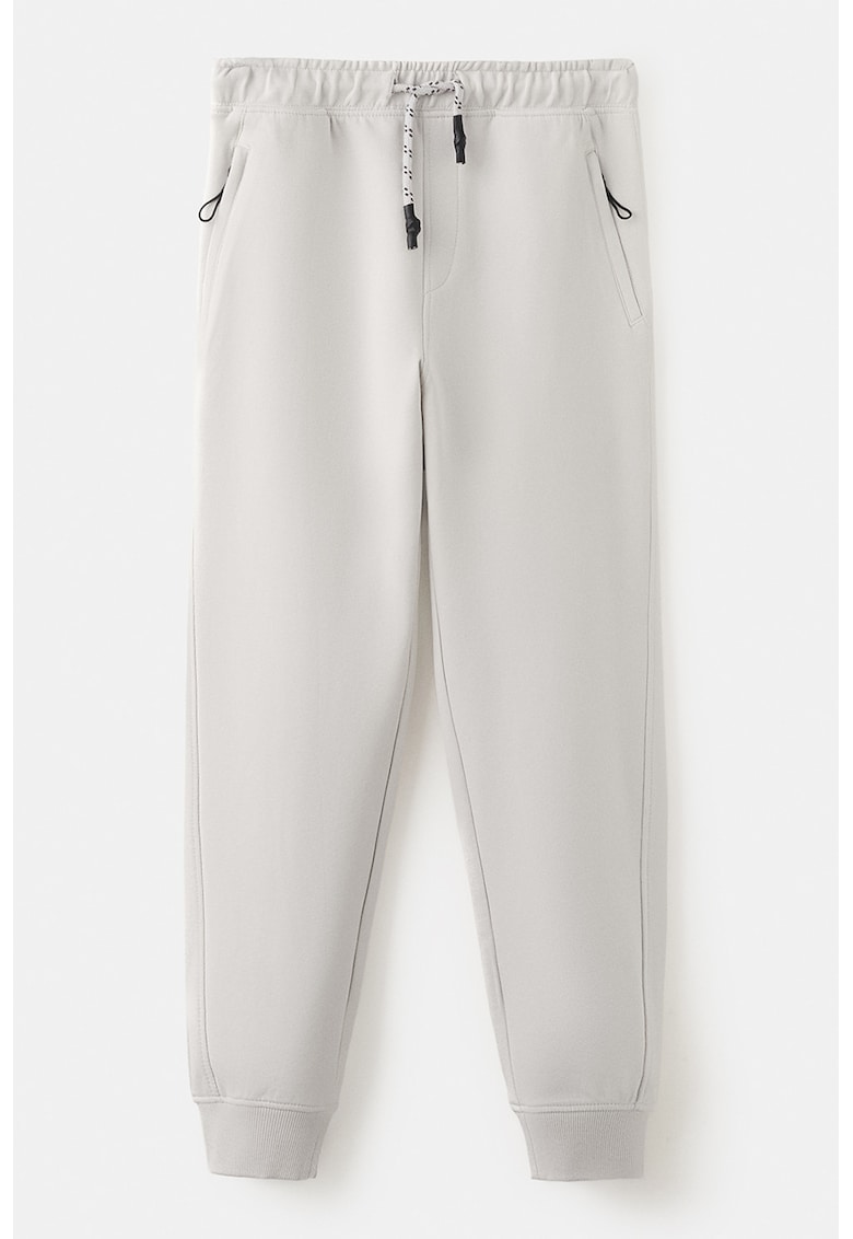 Pantaloni de trening cu snur de ajustare - Alb murdar