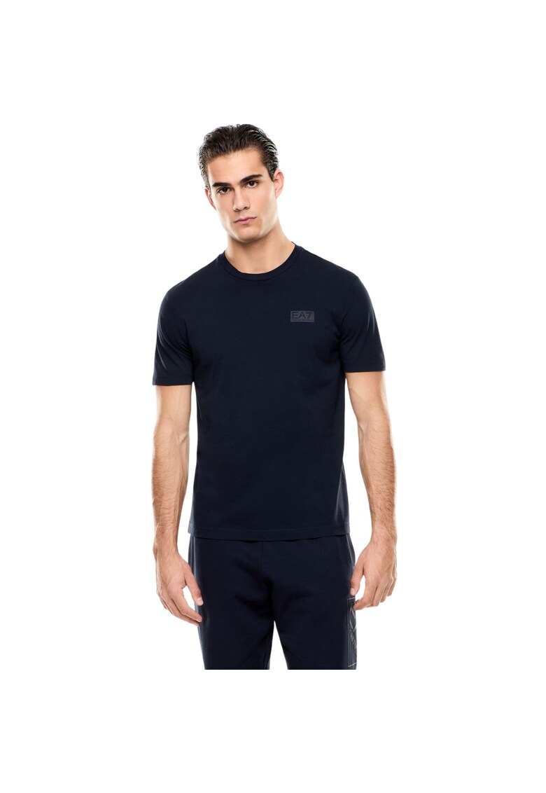 Tricou EA7 Train Logo Series M Oversize 55452 - Albastru inchis