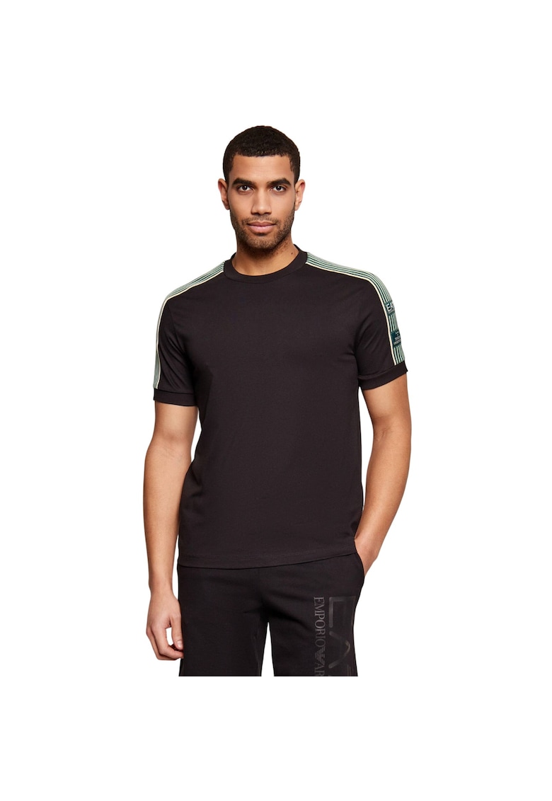 Tricou EA7 Train Logo Series M SS PRE 55398 - Negru