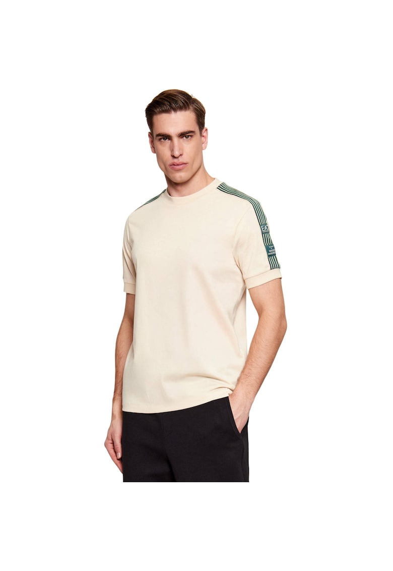 Tricou EA7 Train Logo Series M SS PRE 55386 - Bej